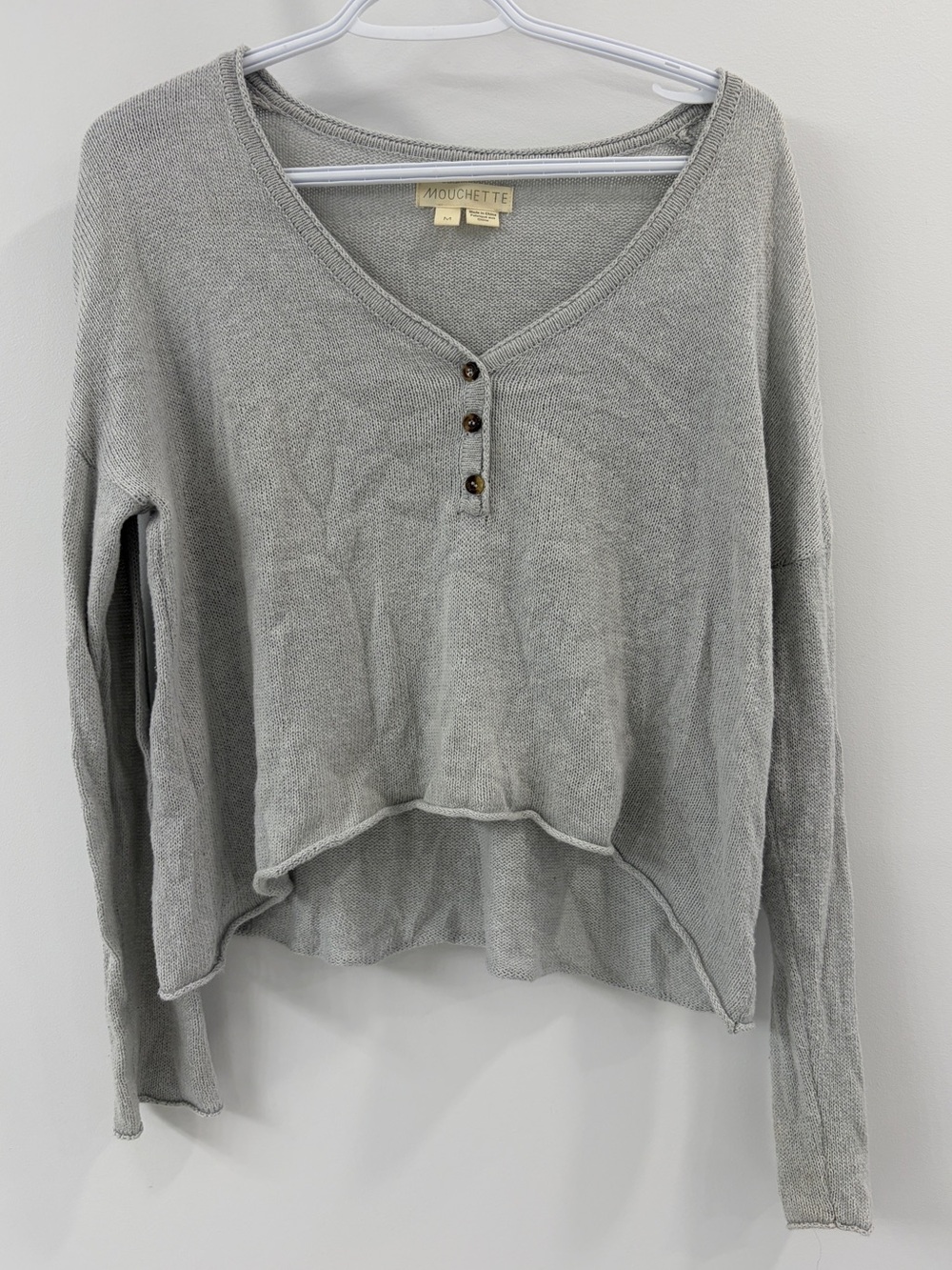 MOUCHETTE Knit Button Shirt - Medium